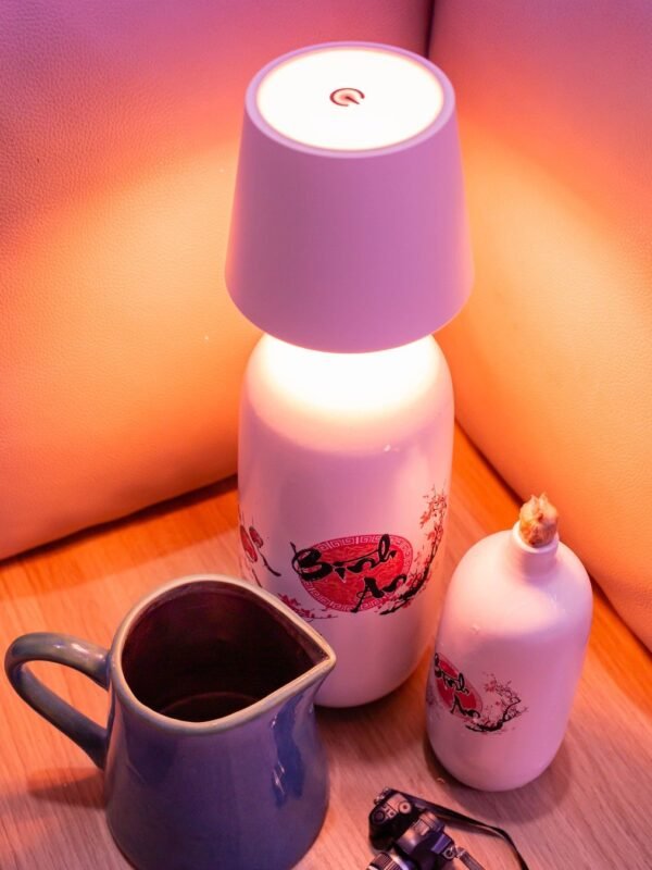 Amber Ceramic Table Lamp